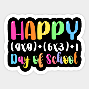 Math Formula 100 Days Of School Teacher Boy Girl Sticker